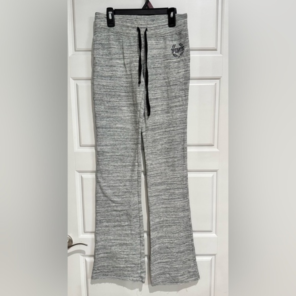 PINK Victoria's Secret Heathered Gray Boot Cut Jeans